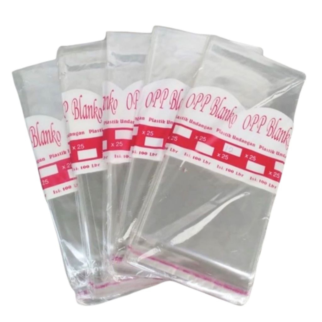 

[YOBANA] OPP BLANKO PLASTIK UNDANGAN DENGAN LEM PEREKAT ISI 100