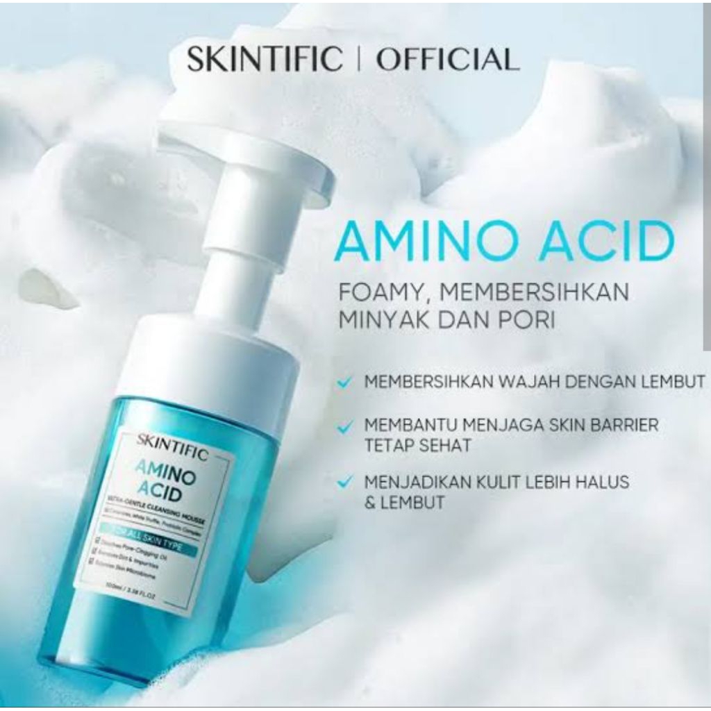 skintific amino acid cleansing
