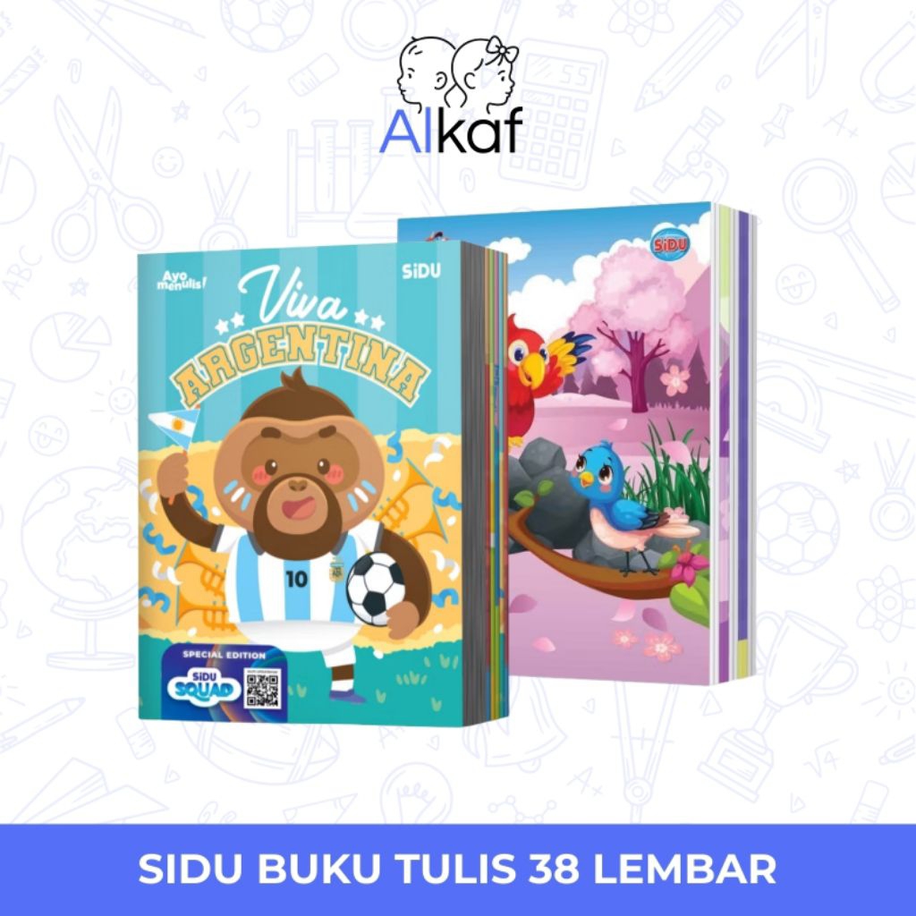 

SIDU BUKU TULIS ORIGINAL/ BUKU TULIS SEKOLAH ANAK 38 LEMBAR KWARTO ( 1 PACK ISI 10 BUKU )