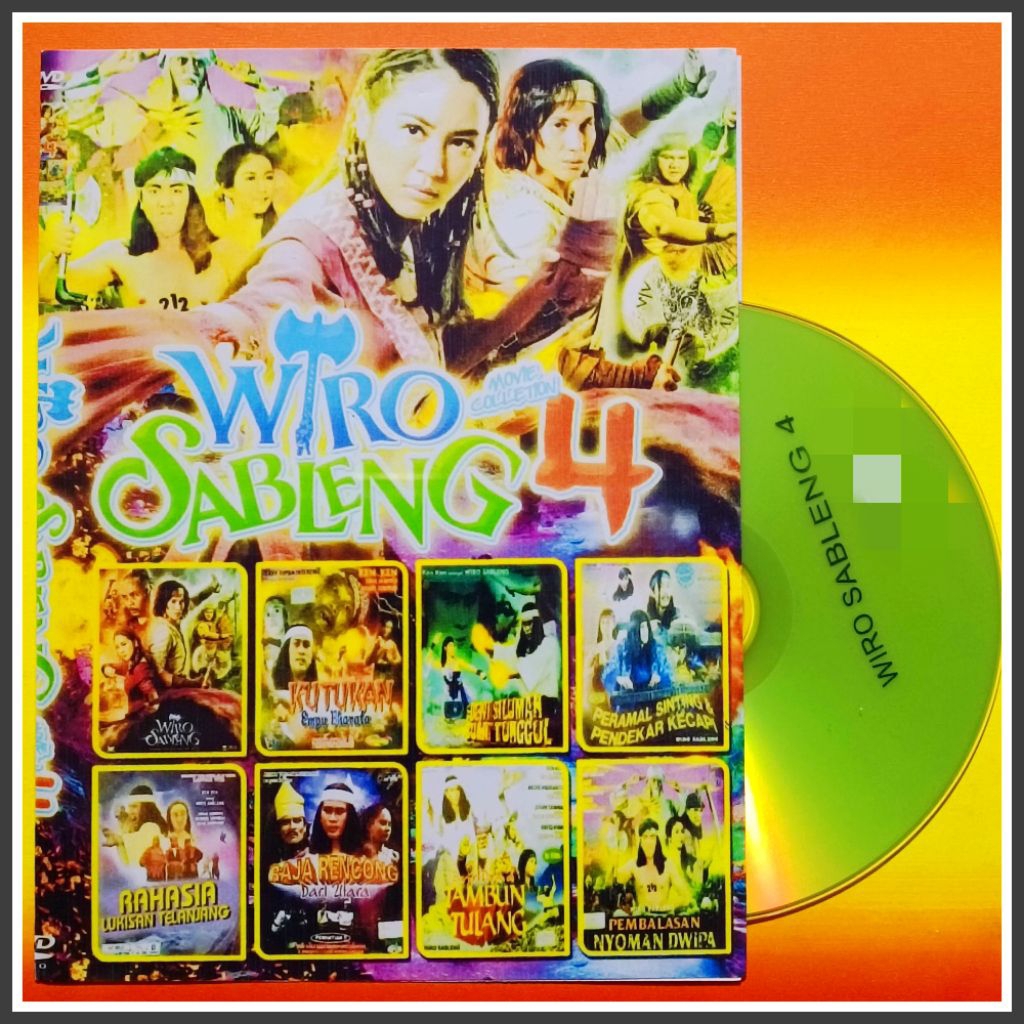Kaset Film Indonesia Jadul koleksi Pendekar Wiro Sableng 212 Vol.4 Edisi Pilihan Terbaik