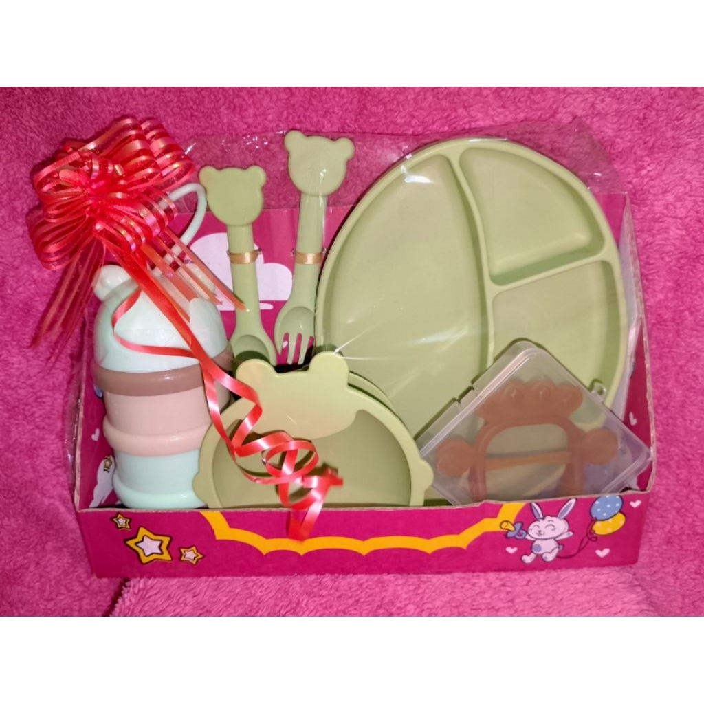 

New ex kado set alat makan MPASI bayi silicon anti slip