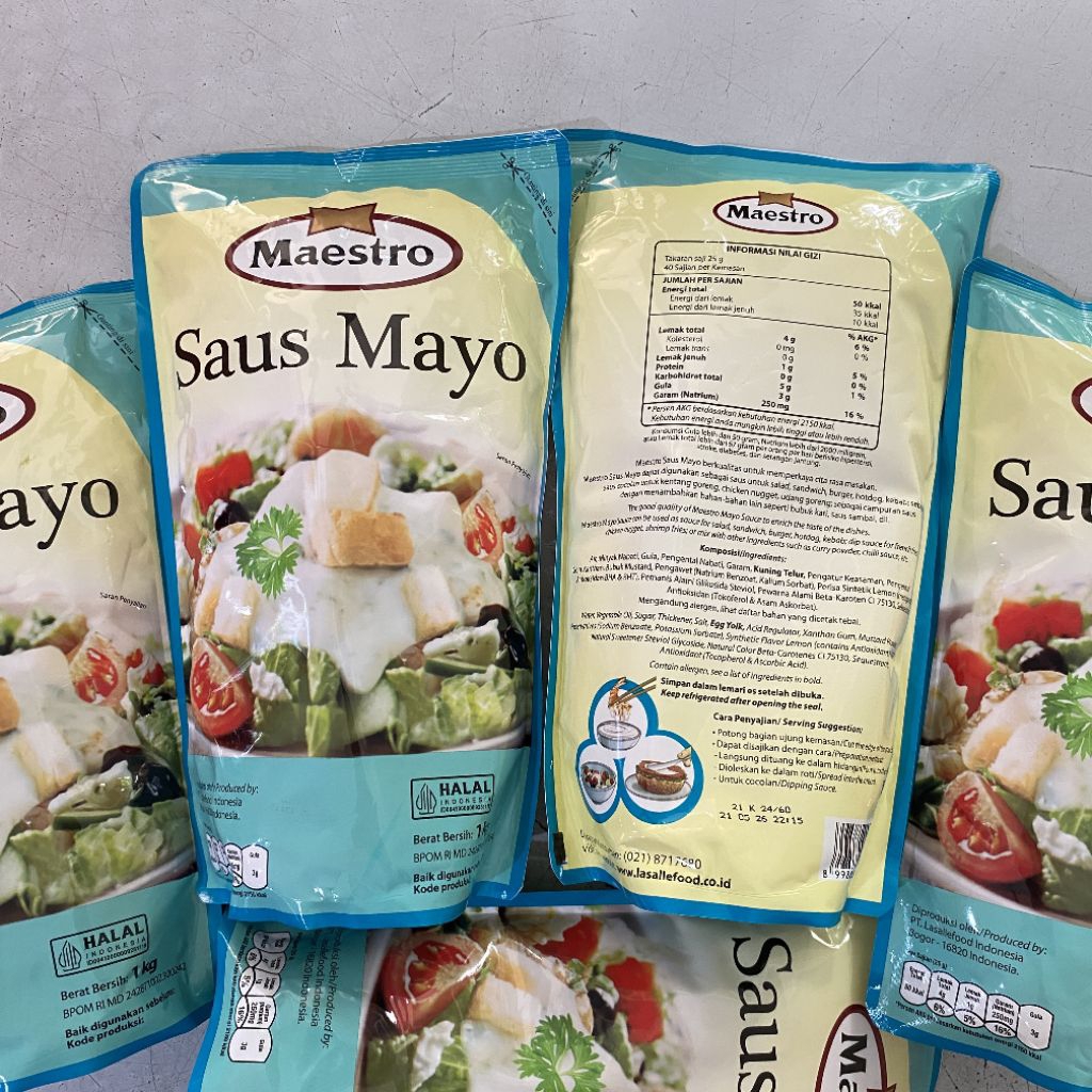 

Maestro saus mayo 1 kg | saus mayo | mayones maestro