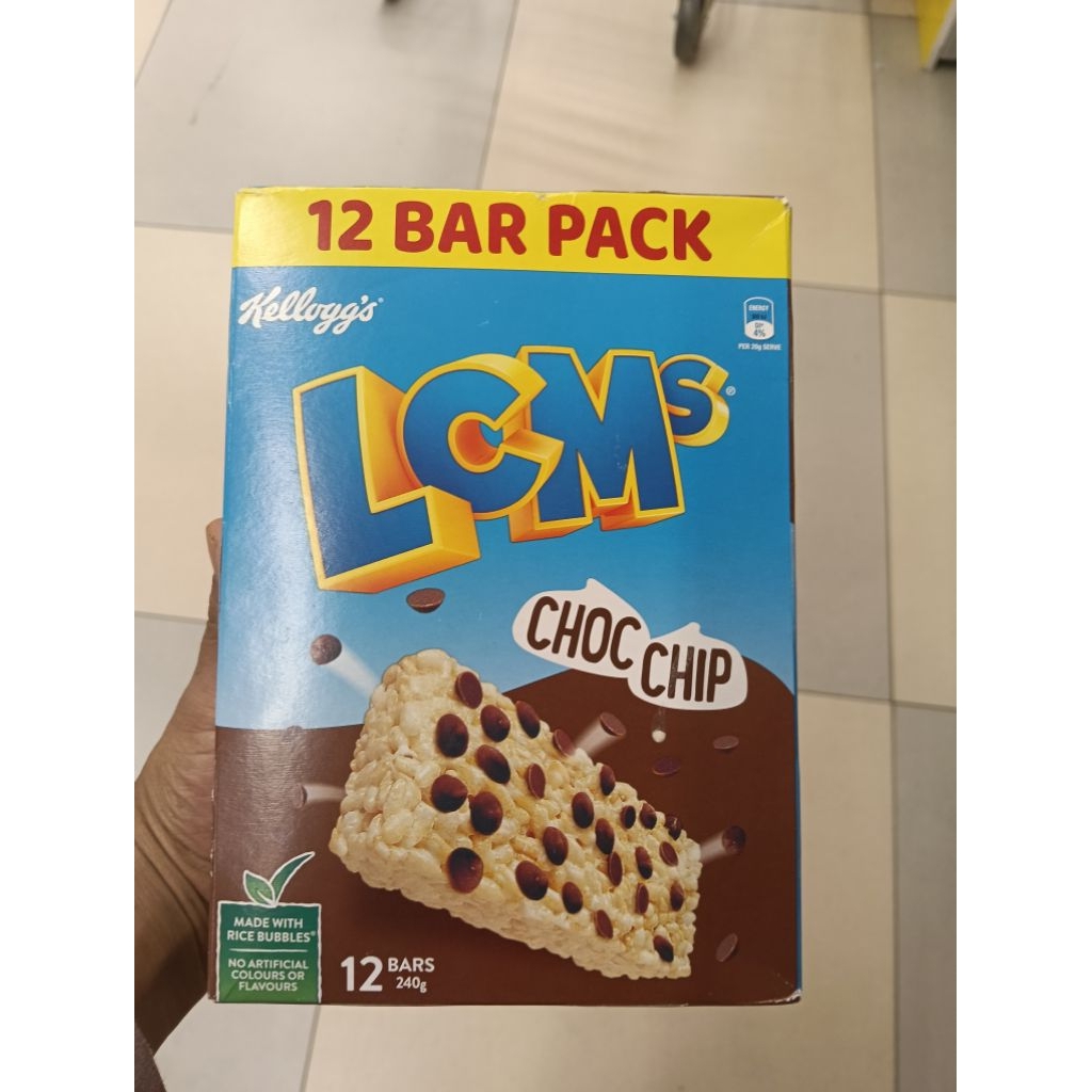 

kellogs lcms choco chips bars 340gr 12's