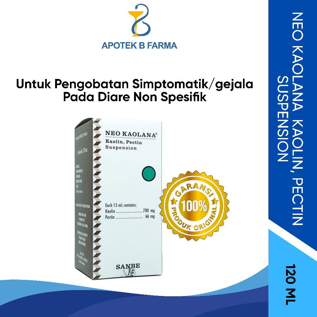 NEO KAOLANA SIRUP 120 ML - Sirup Kaolin Pectin untuk Mengatasi Diare