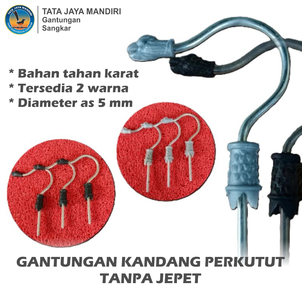 GANTUNGAN SANGKAR PERKUTUT TANPA JEPET CANTOLAN KANDANG BURUNG KUTUT