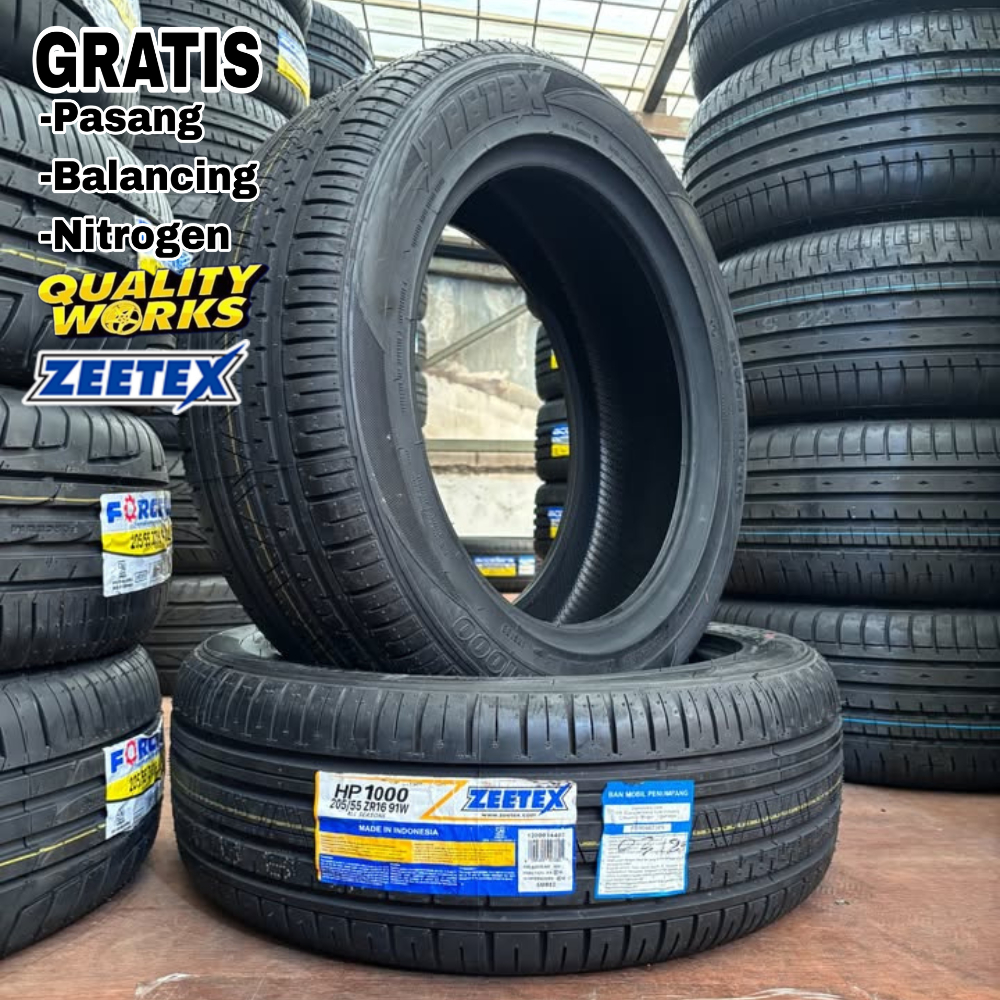BAN MOBIL 195 55 R16 ZEETEX ZT-2000 BAN TUBLLES - BAN RING 16 UKURAN 195/55 R16