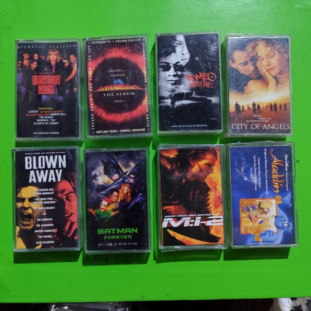 Kaset Original Soundtrack dijual paket 8 Kaset (For 8 Cassette )