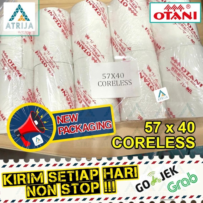 

Kertas Struk Kasir Thermal Paper Roll OTANI 57x40 CORELESS