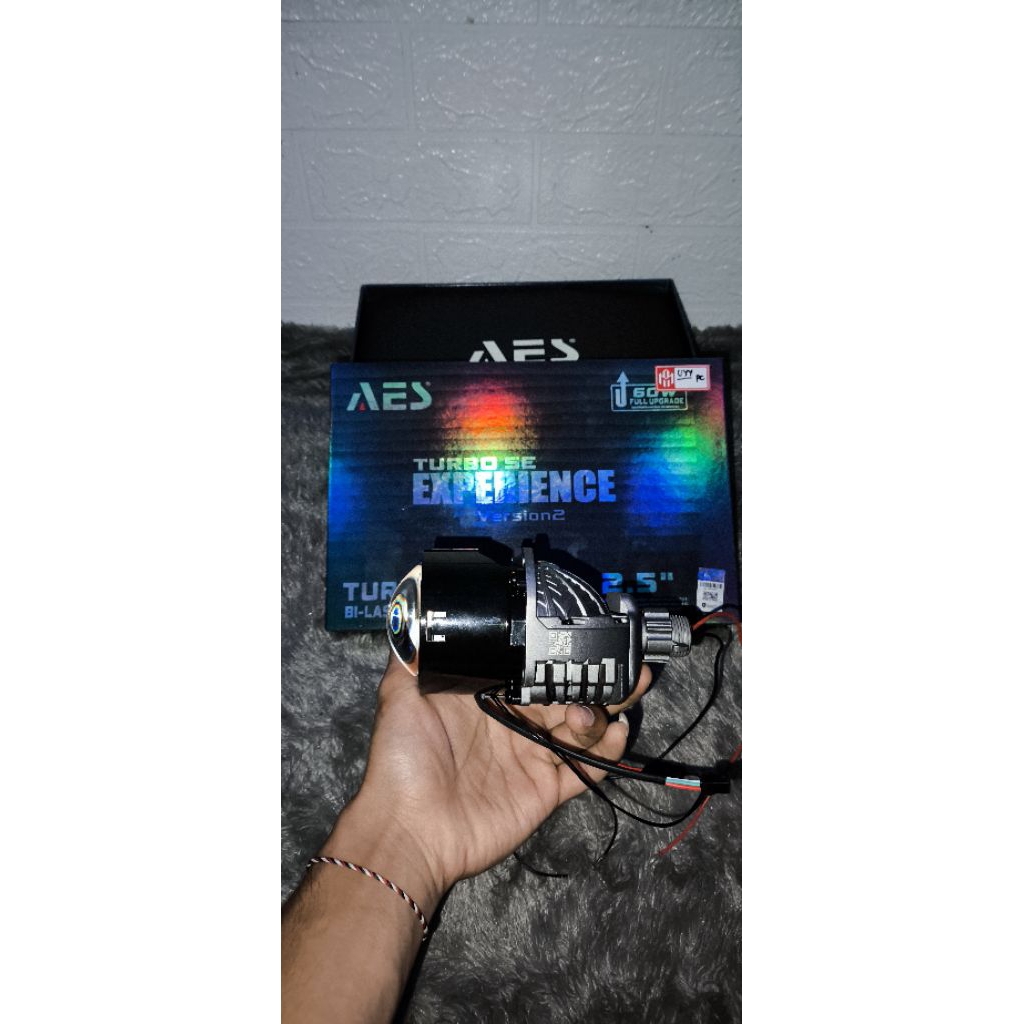 (bisa cod) biled aes experience v2, biled turbo se, lampu projector motor, biled motor terang, biled