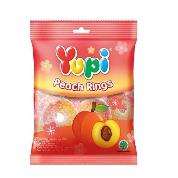 

YUPI PEACH RING MINI BAG 45GR (8992741958790)