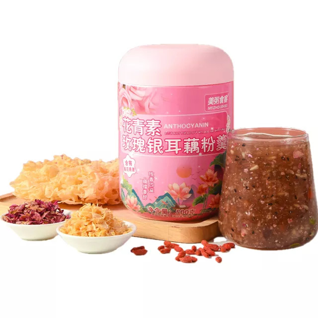 Bubur serbuk akar teratai sarapan diet ( gou fen qiya seed lotus root powder 500gr)