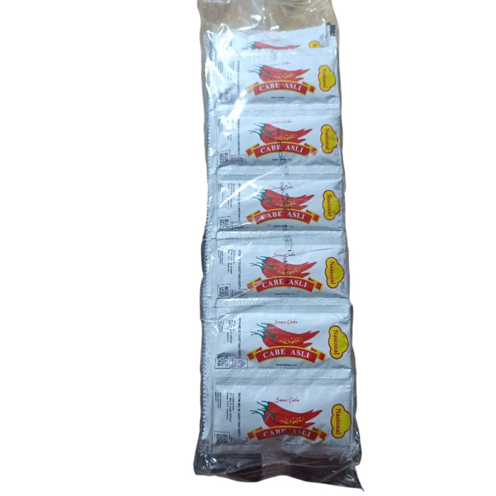

Saus Cabe Sambel Sambal Nasional Isi 24 pcs Saos Sambal Kentaki Kentucky 9gr (216 gr)