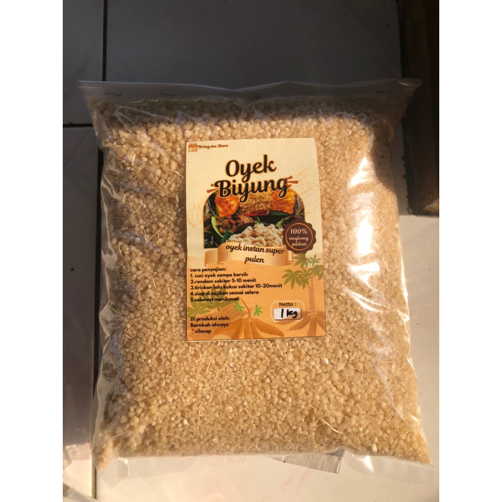 

oyek biyung tiwul instan berkualitas super pulen 500gr-3kg asli 100%