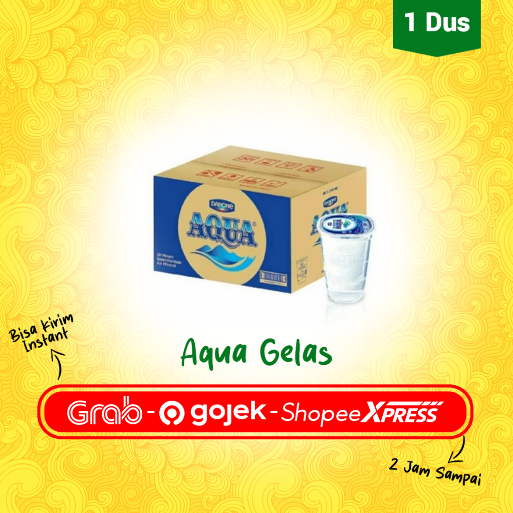 Aqua Gelas 1 Dus – Air Mineral Segar