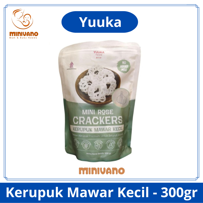 

Yuuka Food Mini Rose Crackers - Kerupuk Mawar Kecil - Cemilan NO MSG - 300gr