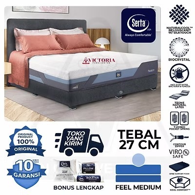 Serta Passion 180x200 180 x 200 Fullset  Full Set Spring Bed Springbed Termurah Paling Murah Surabay