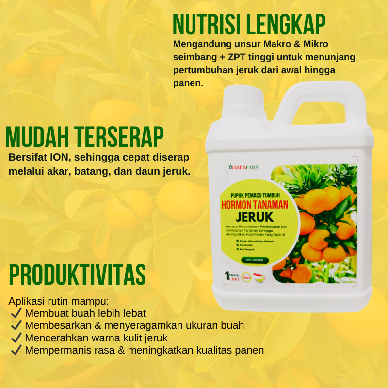 Shopritz Pupuk Organik Cair Tanaman Buah Jeruk/Pupuk Jeruk Cepat Berbuah/Pupuk Pelebat Buah Jeruk