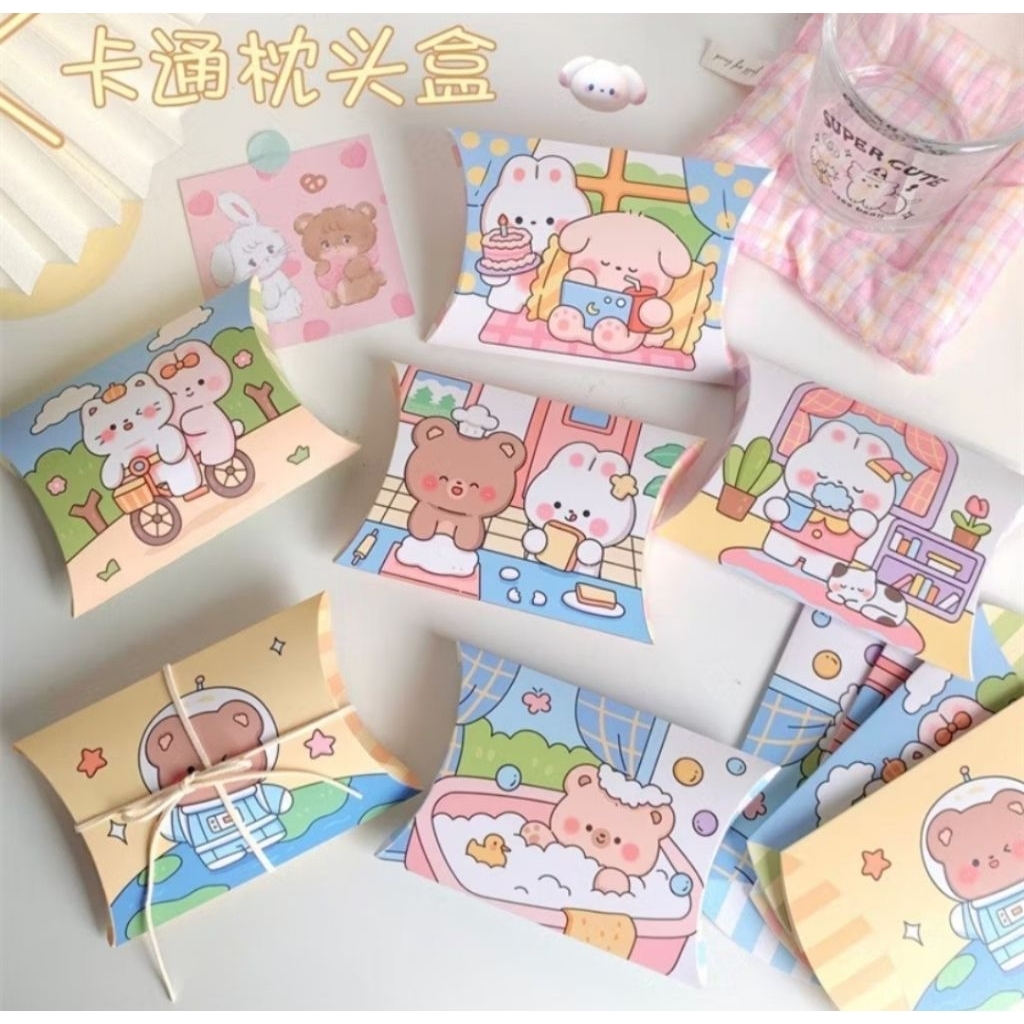 

Kotak Hampers Anak Anak Kotak Permen Kotak Kado Bantal Pillow Box Kotak Bantal Kemasan Permen Candy Cookies Souvenir Gift Hampers