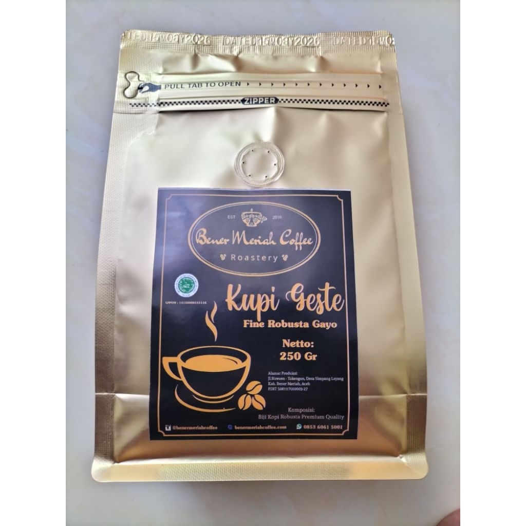 

Kopi Gayo Aceh Robusta Premium | Pure Coffee 250 Gr