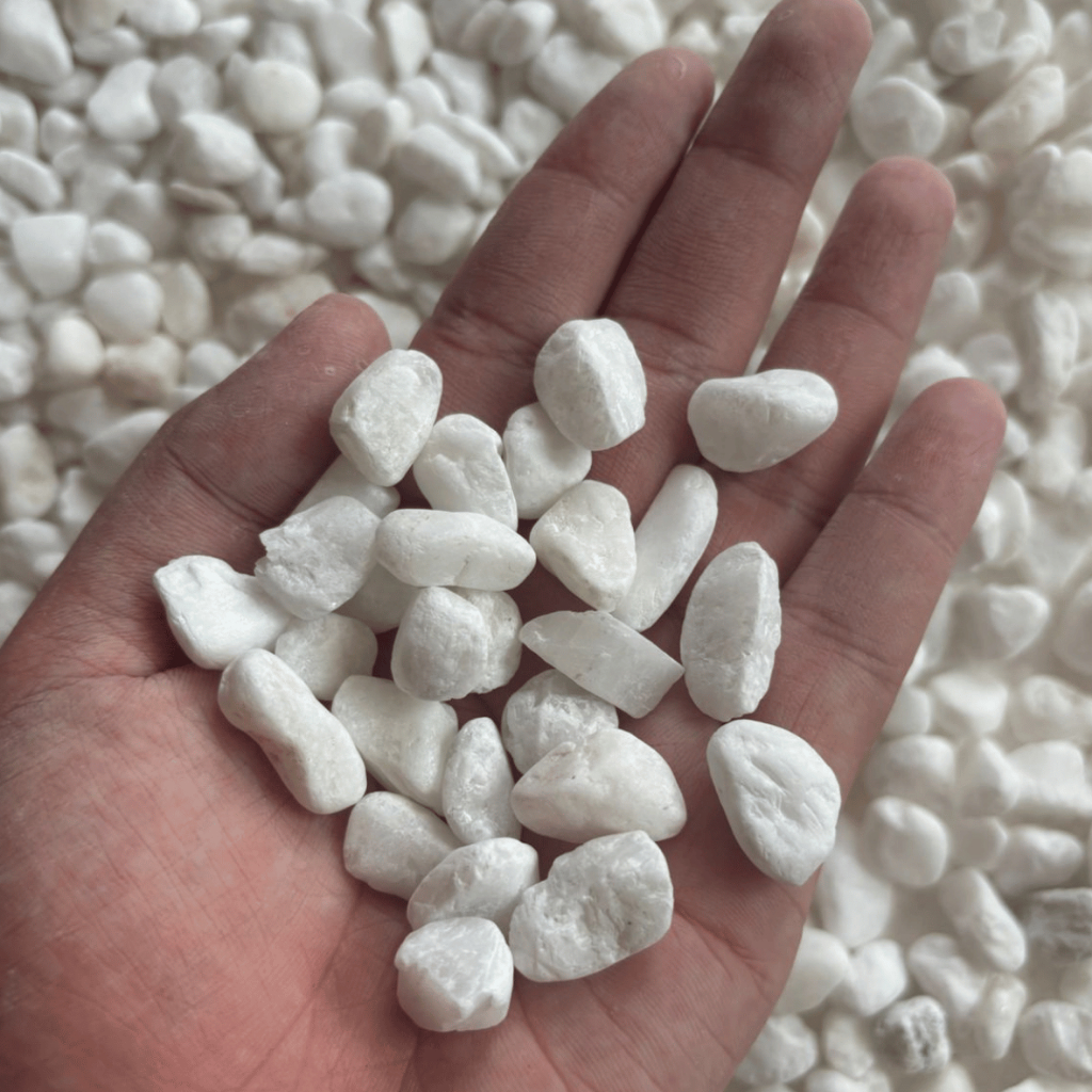 Batu Putih Salju Hiasan Taman / Batu Putih