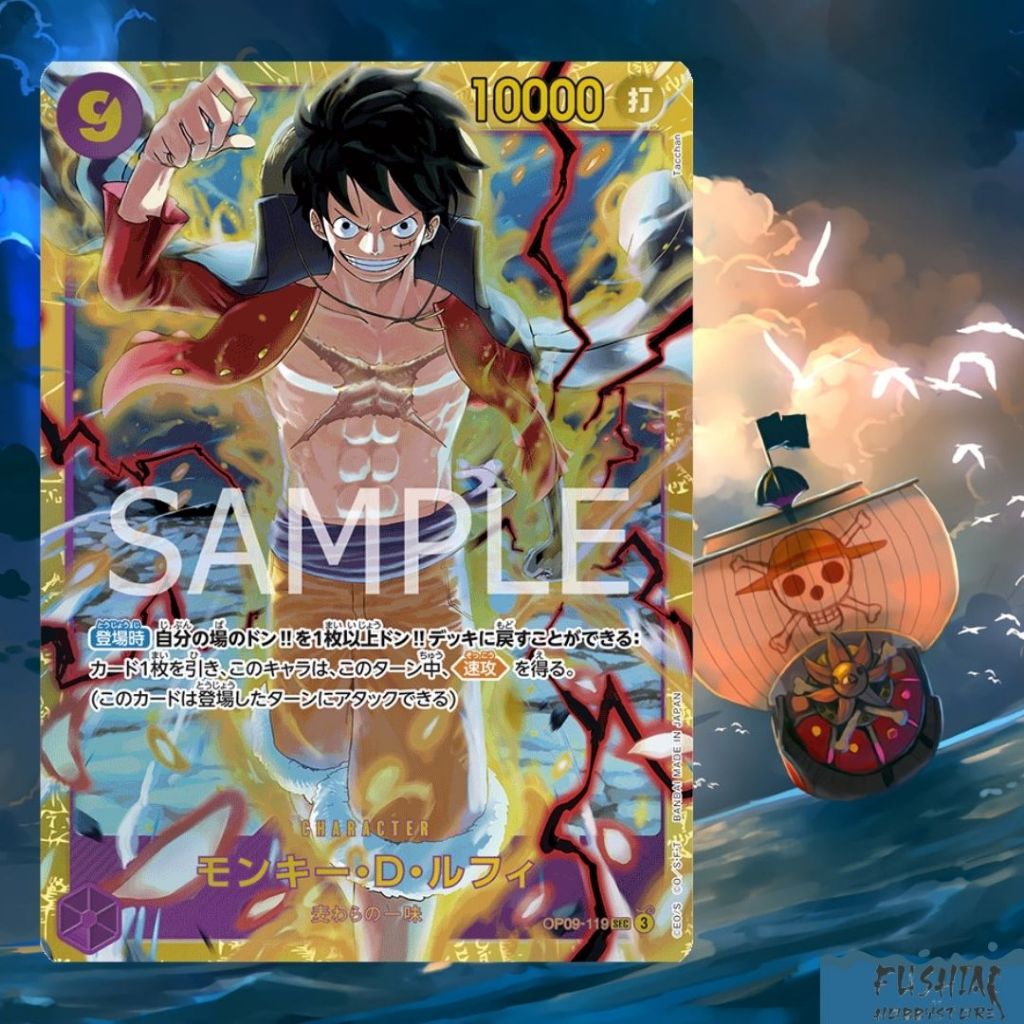 One Piece Card Game Sec OP09-119 Monkey D. Luffy