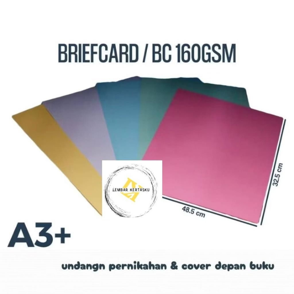 

Kertas BC A3 PLUS 160 gsm isi 100 lembar / Kertas Brief Card A3 PLUS