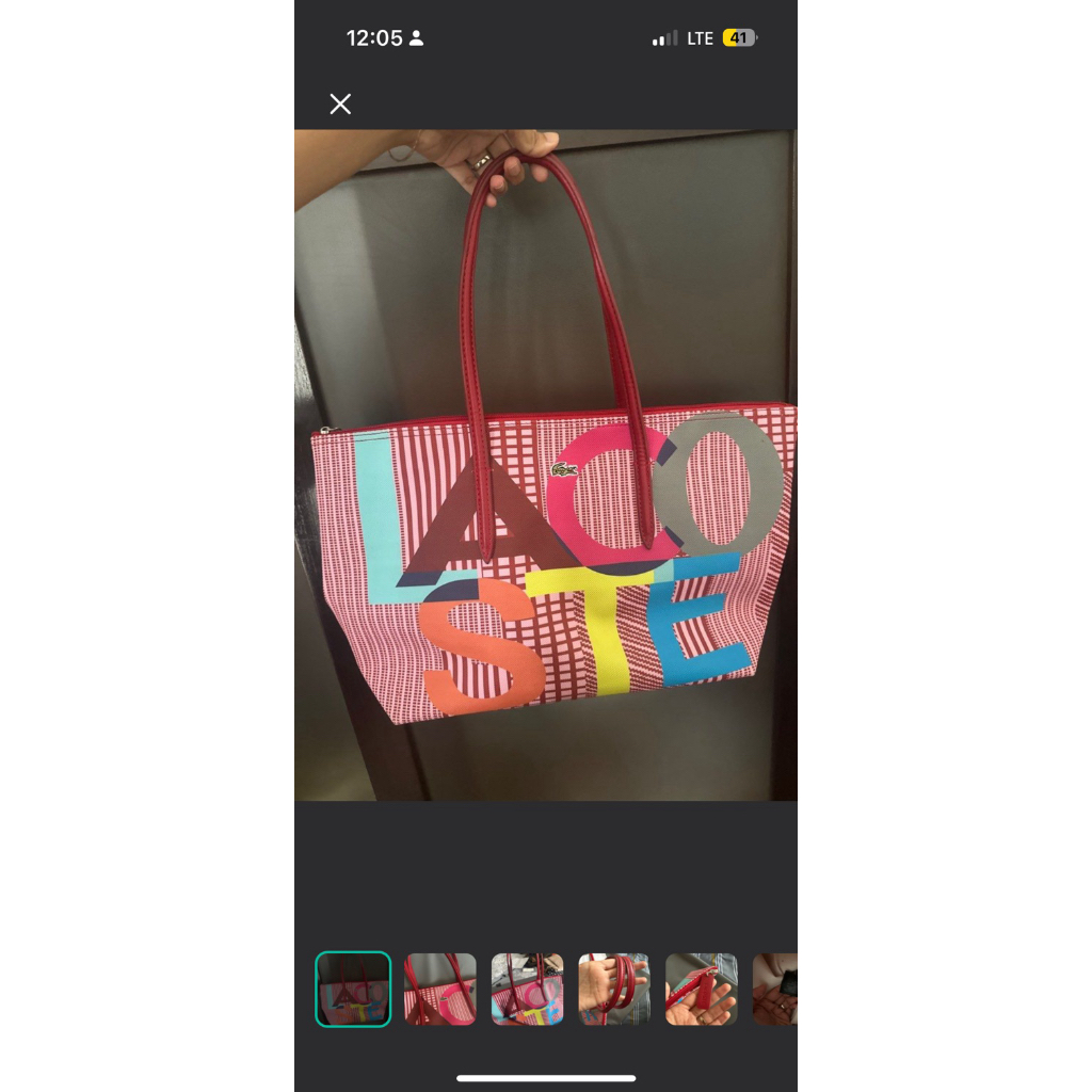 lacoste original tote bag