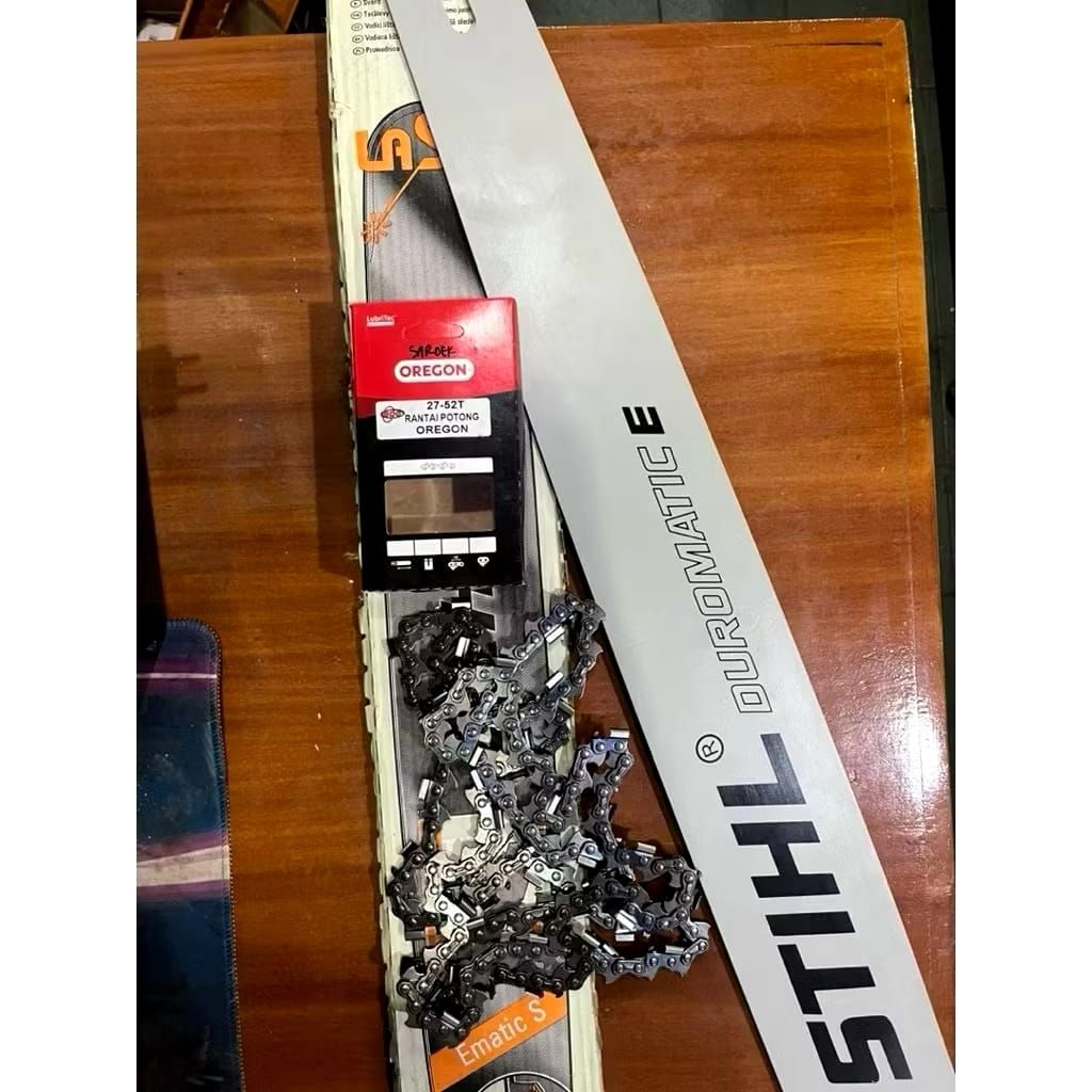 Super Hemat / Paket Guide Bar Senso 070 STIHL + Rantai Potong Senso 27-52 Mata OREGON
