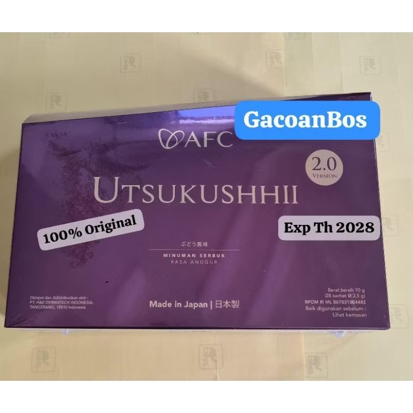 UTSUKUSHII  GOLD ORIGINAL AFC JAPAN EXP TH 2028 TERBARU