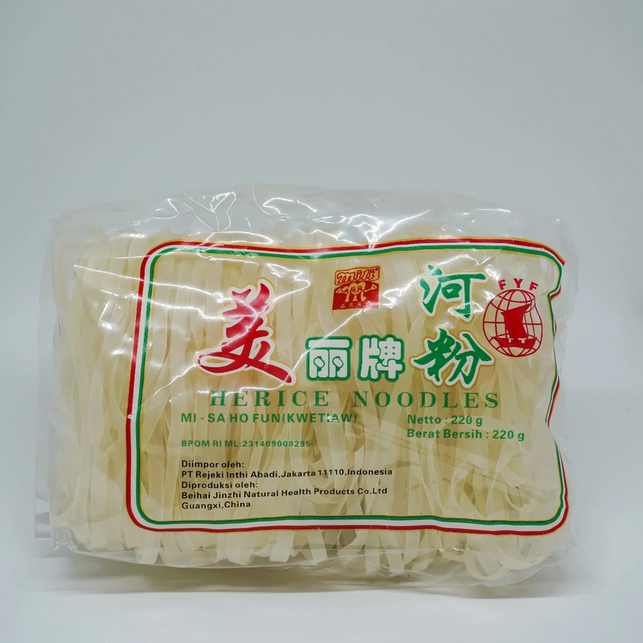 

Herice Noodles Miy-Sa Ho FunKwetan Mi-Asia KWETIAUW - Merk MILI 220gr ORI