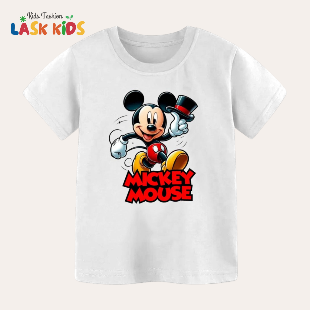 Lask Kids Kaos Anak MICKEY MOUSE Putih