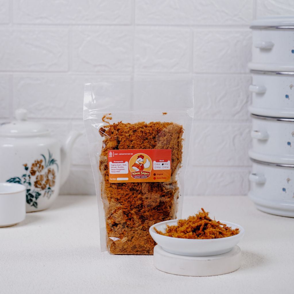 

[AYAM MIX SAPI 250GR] ABON ASLI JOGJA ORIGINAL & EKSTRA PEDAS ENAK MANIS GURIH