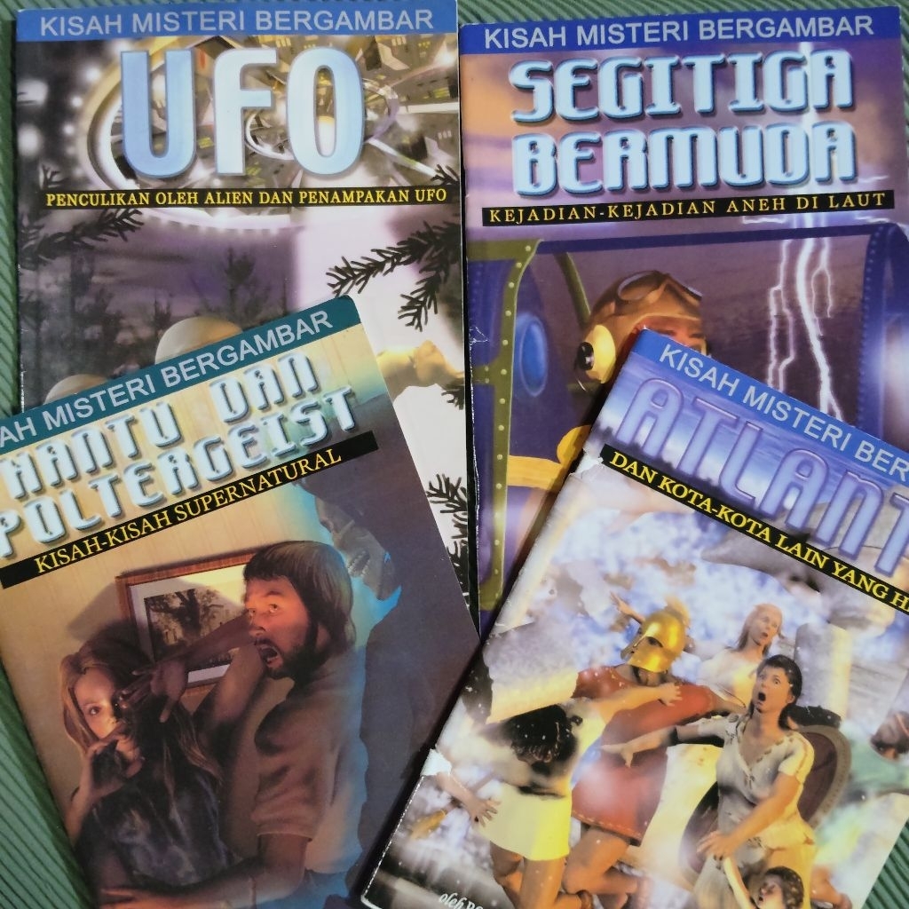 Buku Original • Kisah Misteri Bergambar / Segitiga Bermuda / UFO / Hantu & Poltergeist / Atlantis