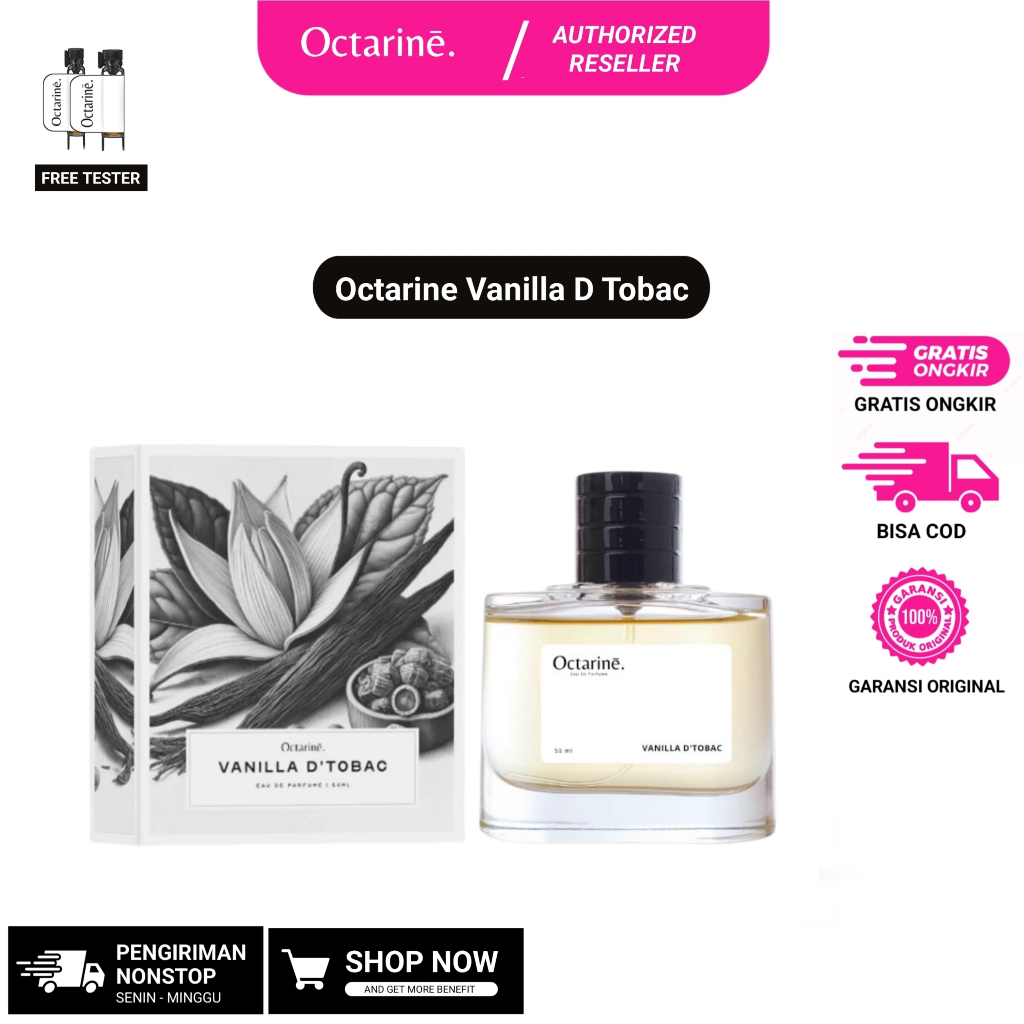 Octarine - Vanille D'Tobaco Parfum Pria Aroma Warm Spicy Vanilla