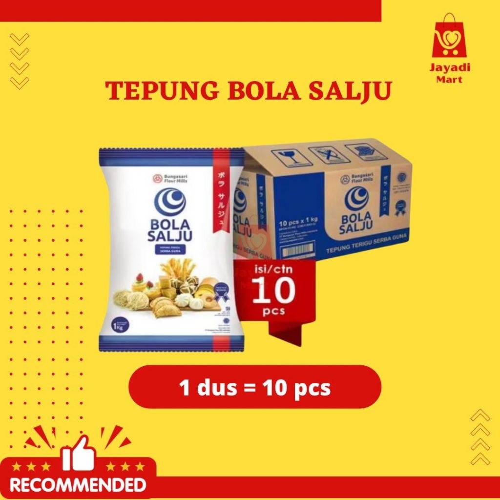

[DUS] TEPUNG TERIGU BOLA SALJU BUNGASARI 1KG ISI 10PCS