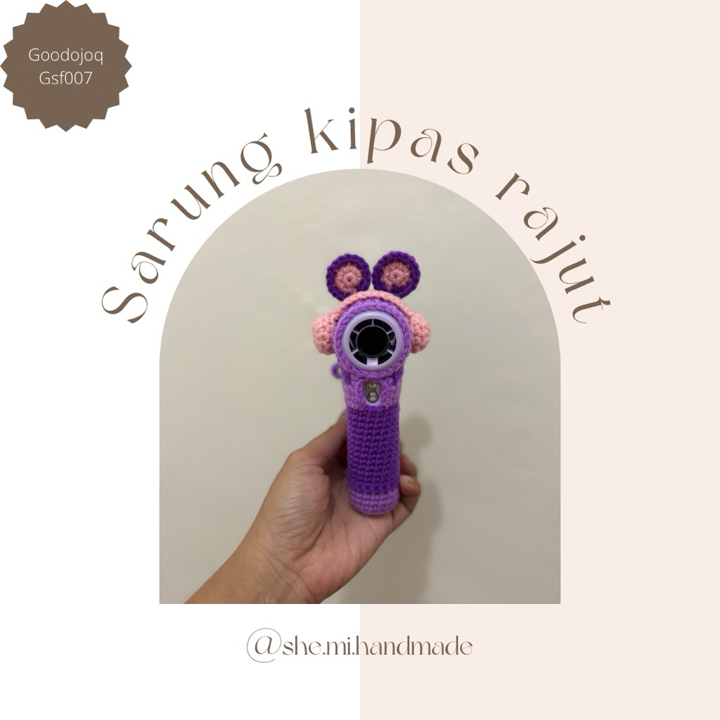 SARUNG KIPAS RAJUT / fan full cover crochet / goojodoq gfs007