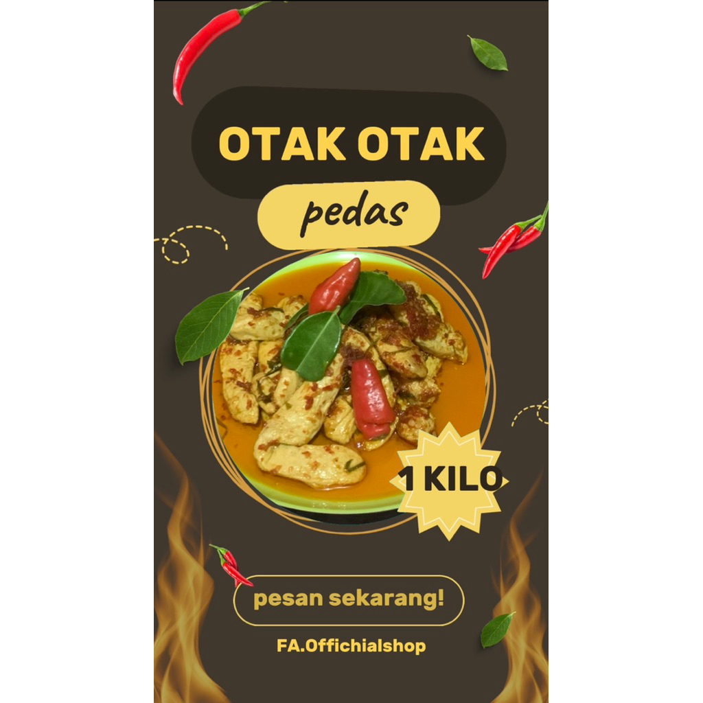 

OTAK-OTAK IKAN TENGGIRI BUMBU PEDAS 1 kilo gram + Vakum