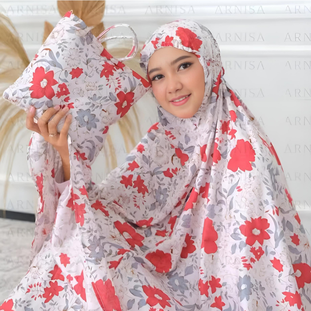Promo Terlaris Mukena Motif Bunga Sakura // Mukena Bunga Sakura Dewasa Dan Remaja