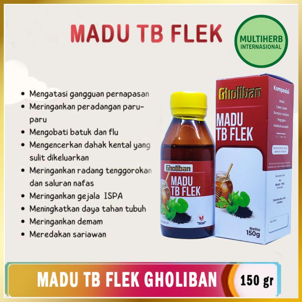 

Madu Batuk TBC Flek TB Paru Paru Gholiban 150 gr