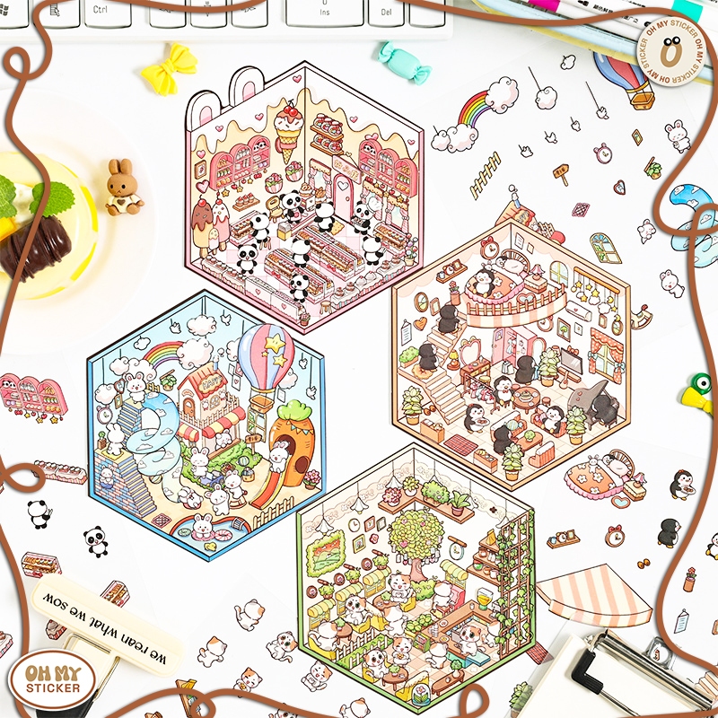 

[OHMY] Sticker LANDSCAPE DIY Korea 3D 2.0 | 3D Satisfying Decoration Landscaping