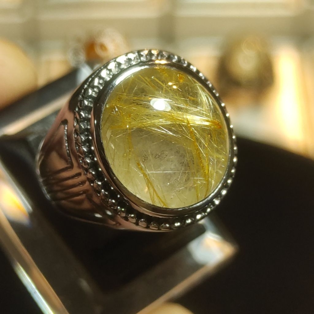 BATU KECUBUNG RAMBUT SEDANA SERAT EMAS