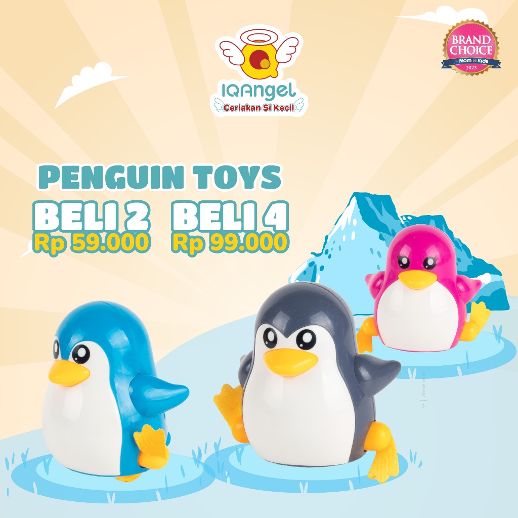 IQ Angel Penguin Toys/ Mainan Edukasi Anak / Mainan Penguin / Mainan Putar Bayi / Mainan Anak