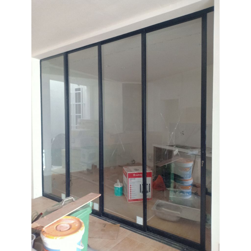 pintu geser almunium 4 daun