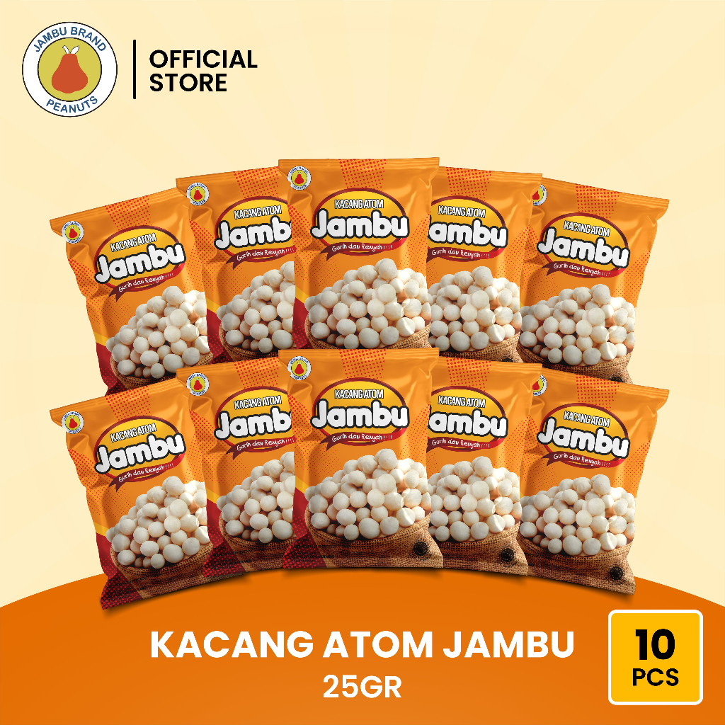 

Kacang Atom Jambu 25gr (isi 10 Pcs)