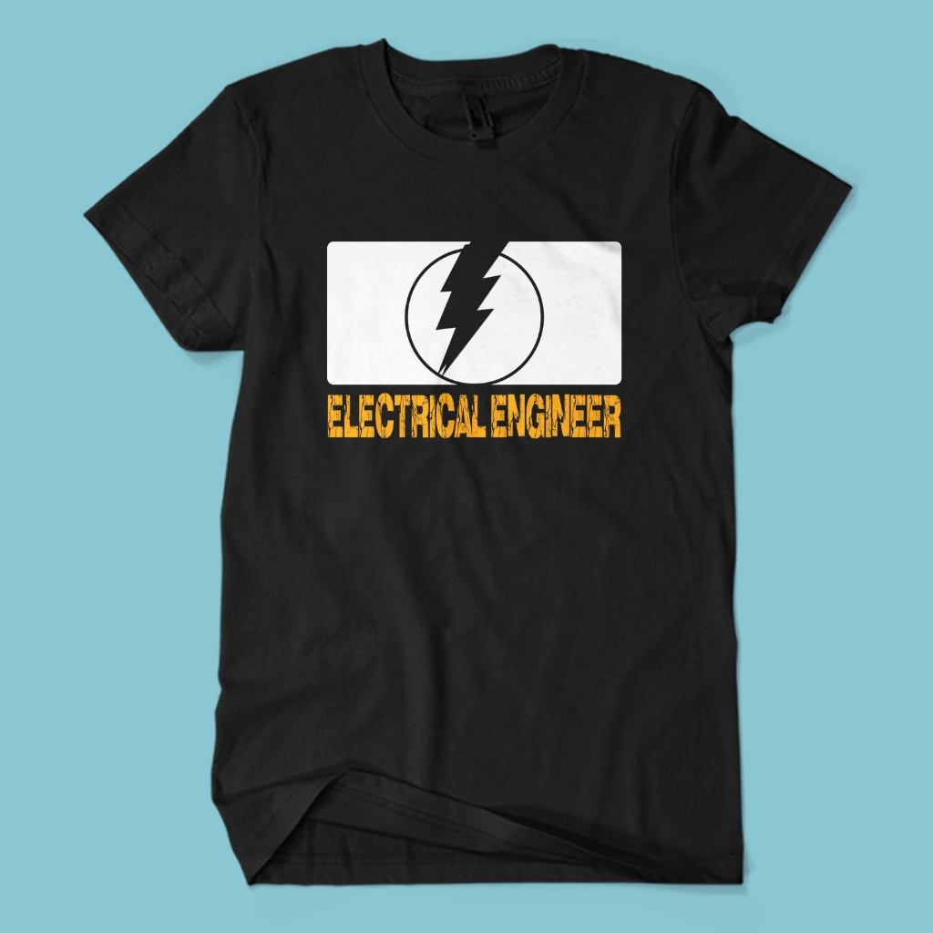 Kaos Distro Premium ELECTRICAL ENGINEER - Baju Jurusan Profesi Teknik Listrik Engineering Unisex Dew