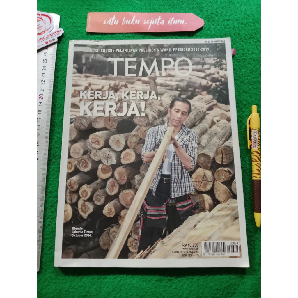 Majalah Tempo Edisi Khusus : Pelantikan Presiden & Wakil Presiden 2014 - 2019.