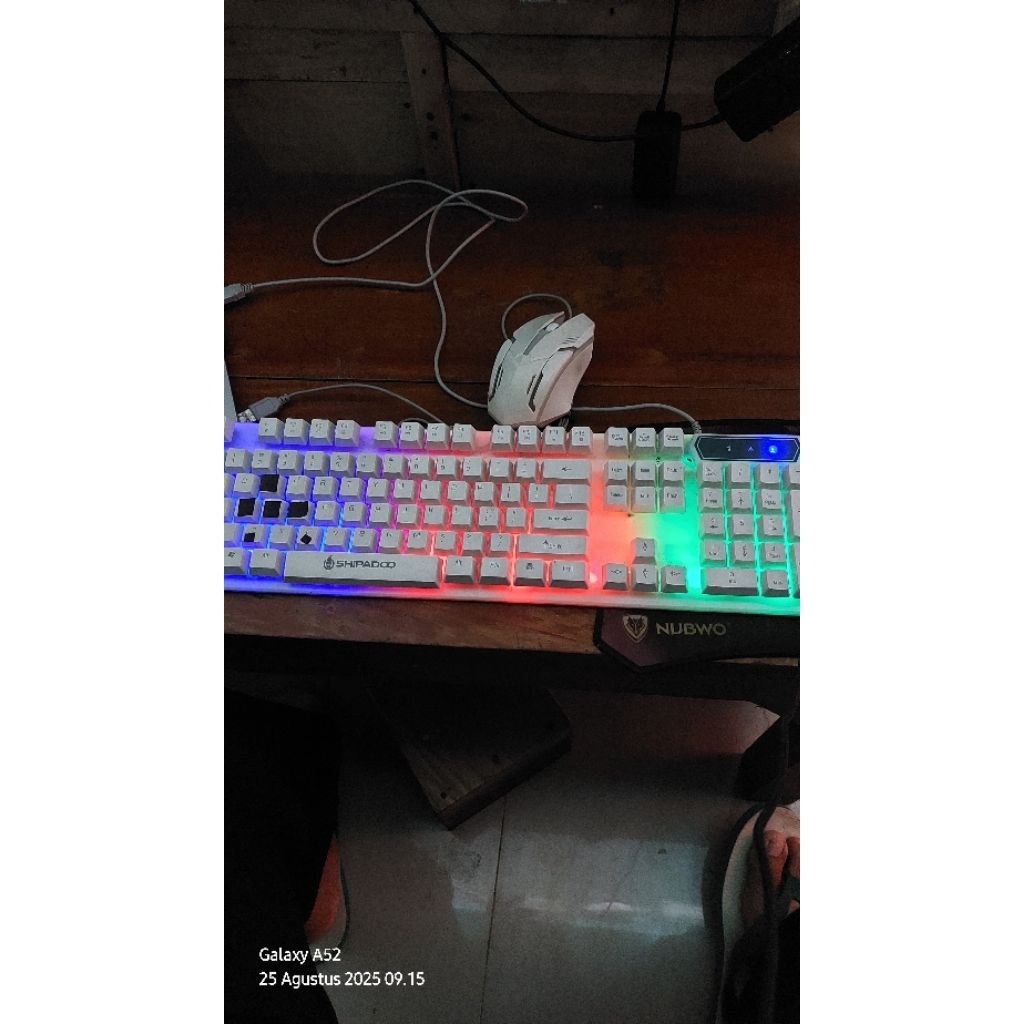 Keyboard Mouse Shipadoo K500 RGB BEKAS