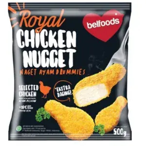 

Belfood royal chicken nugget drummies , extra daging