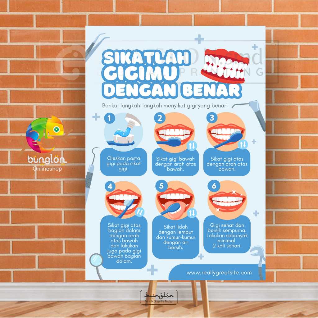

Poster Sikat Gigi Dengan Benar