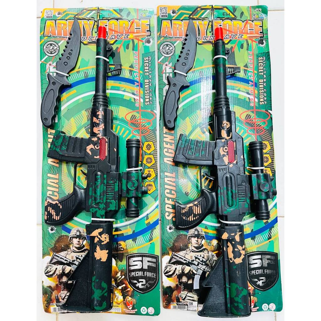 Mainan Pistol Army force